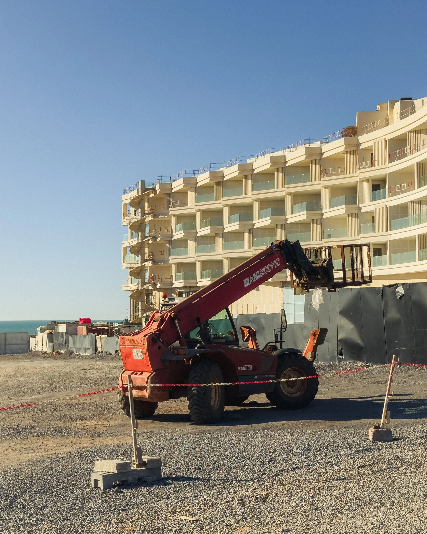 Construction site works